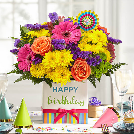 Birthday Brights Bouquet – Love Blossoms, Easton PA