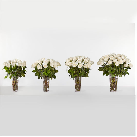 Long Stem White Rose Bouquet – Love Blossoms, Easton PA