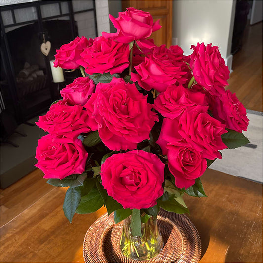Long Stem Pink Rose Bouquet – Love Blossoms, Easton PA