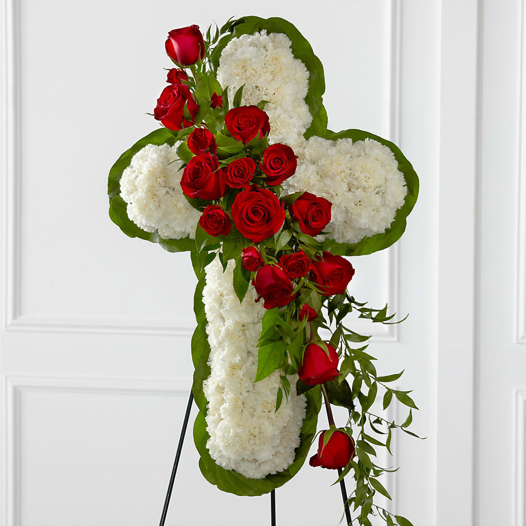 Floral Cross Easel – Love Blossoms, Easton PA