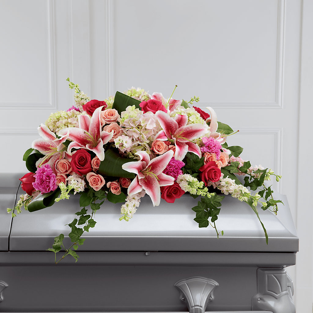 Splendid Grace Casket Spray – Love Blossoms, Easton PA