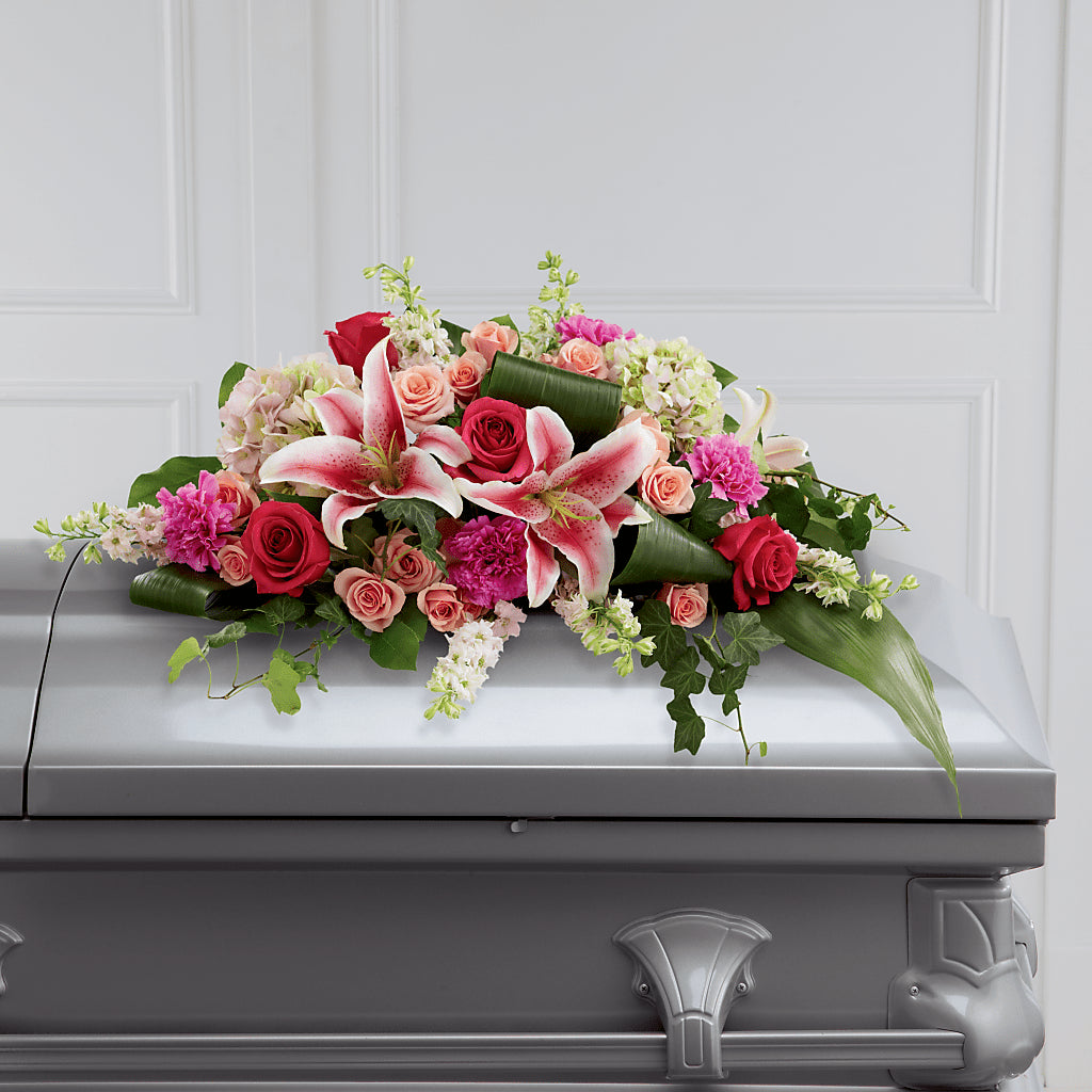 Splendid Grace Casket Spray – Love Blossoms, Easton PA
