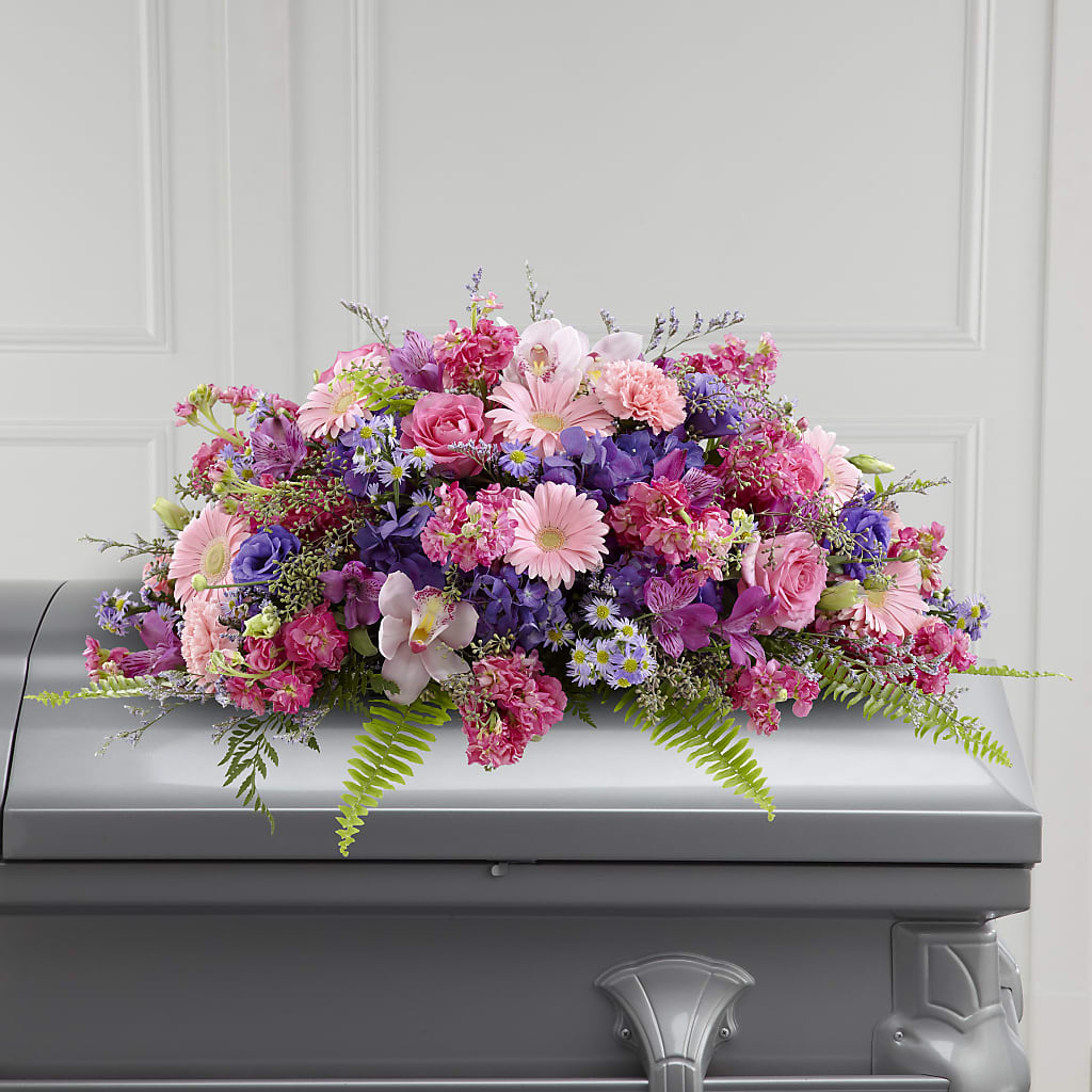 Glorious Garden Casket Spray – Love Blossoms, Easton PA