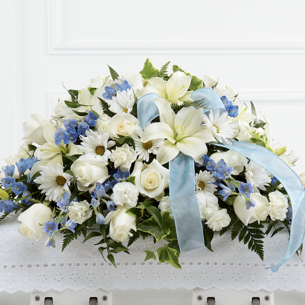 Tender Treasure Casket Spray – Love Blossoms, Easton PA