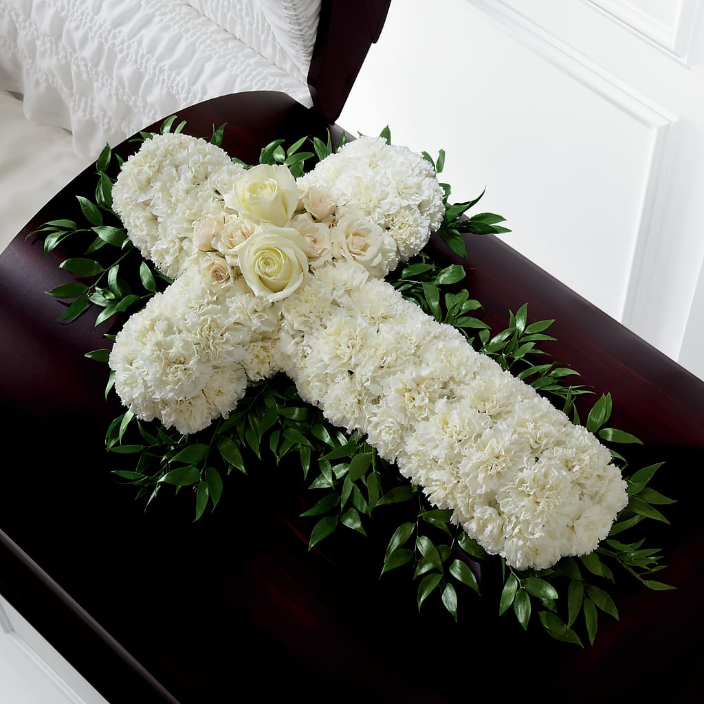 Peaceful Memories Casket Spray (Standard) – Love Blossoms, Easton PA
