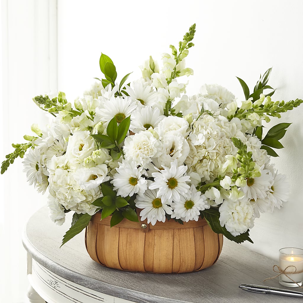 Pure Ivory Basket – Love Blossoms, Easton PA