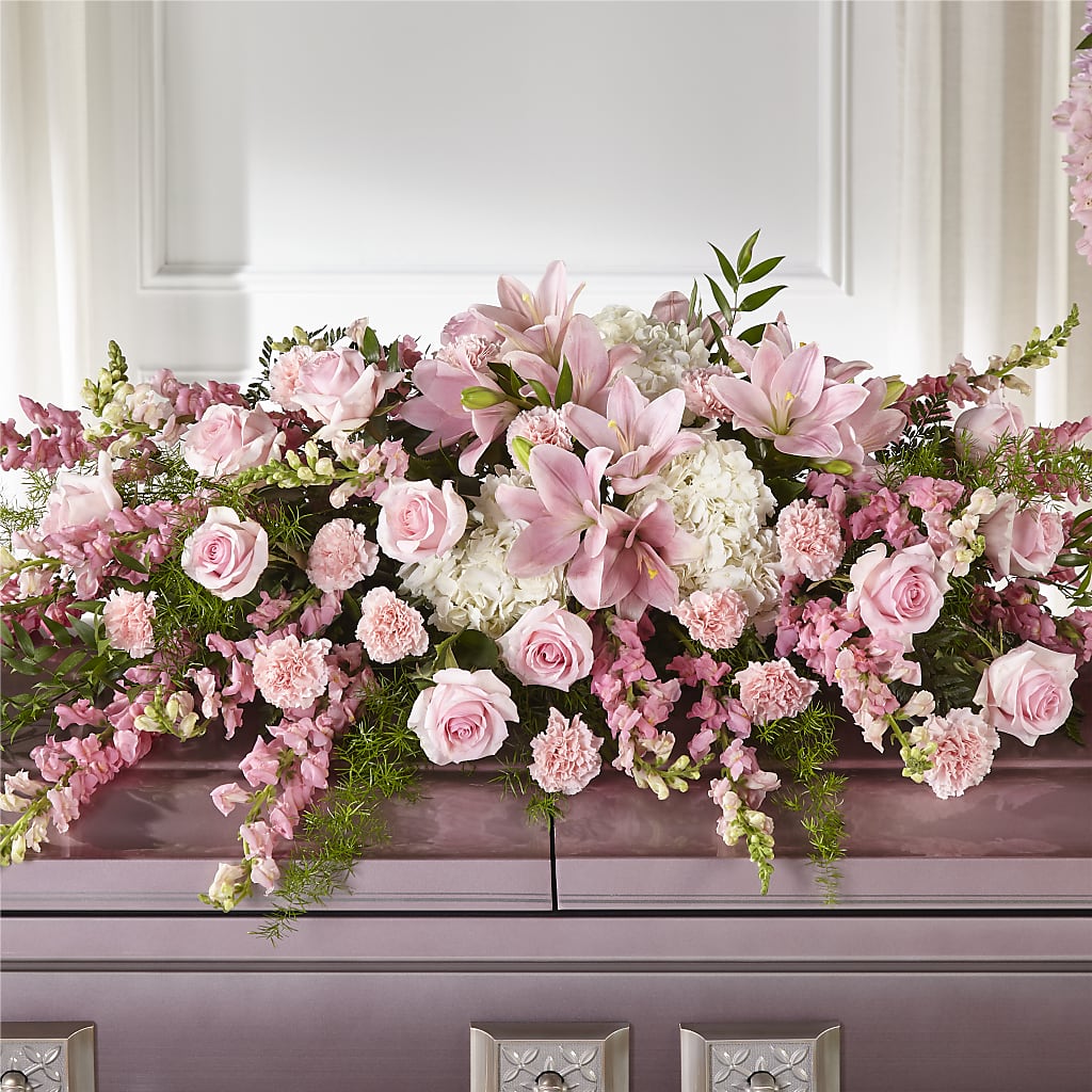 Life & Remembrance Casket Spray – Love Blossoms, Easton PA