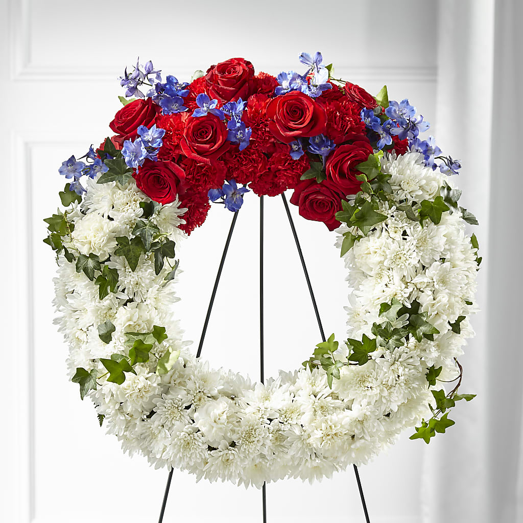 Patriotic Passion Wreath – Love Blossoms, Easton PA