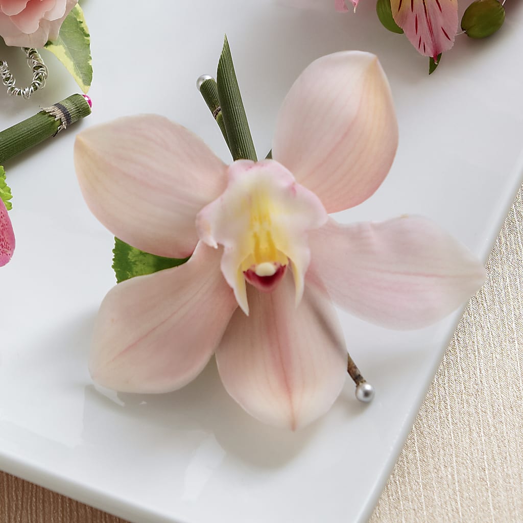 Pink Cymbidium Boutonniere – Love Blossoms, Easton PA