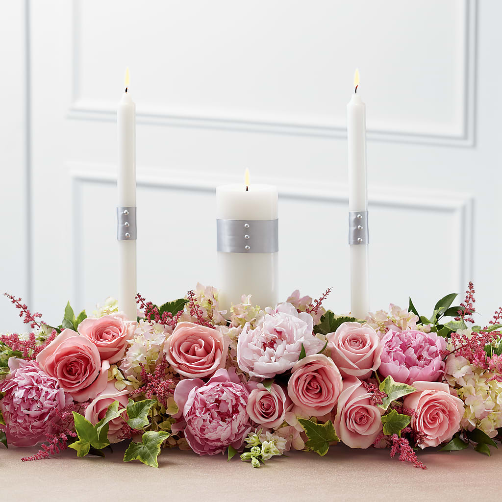 Worldwide Romance Unity Candle Arrangement – Love Blossoms, Easton PA