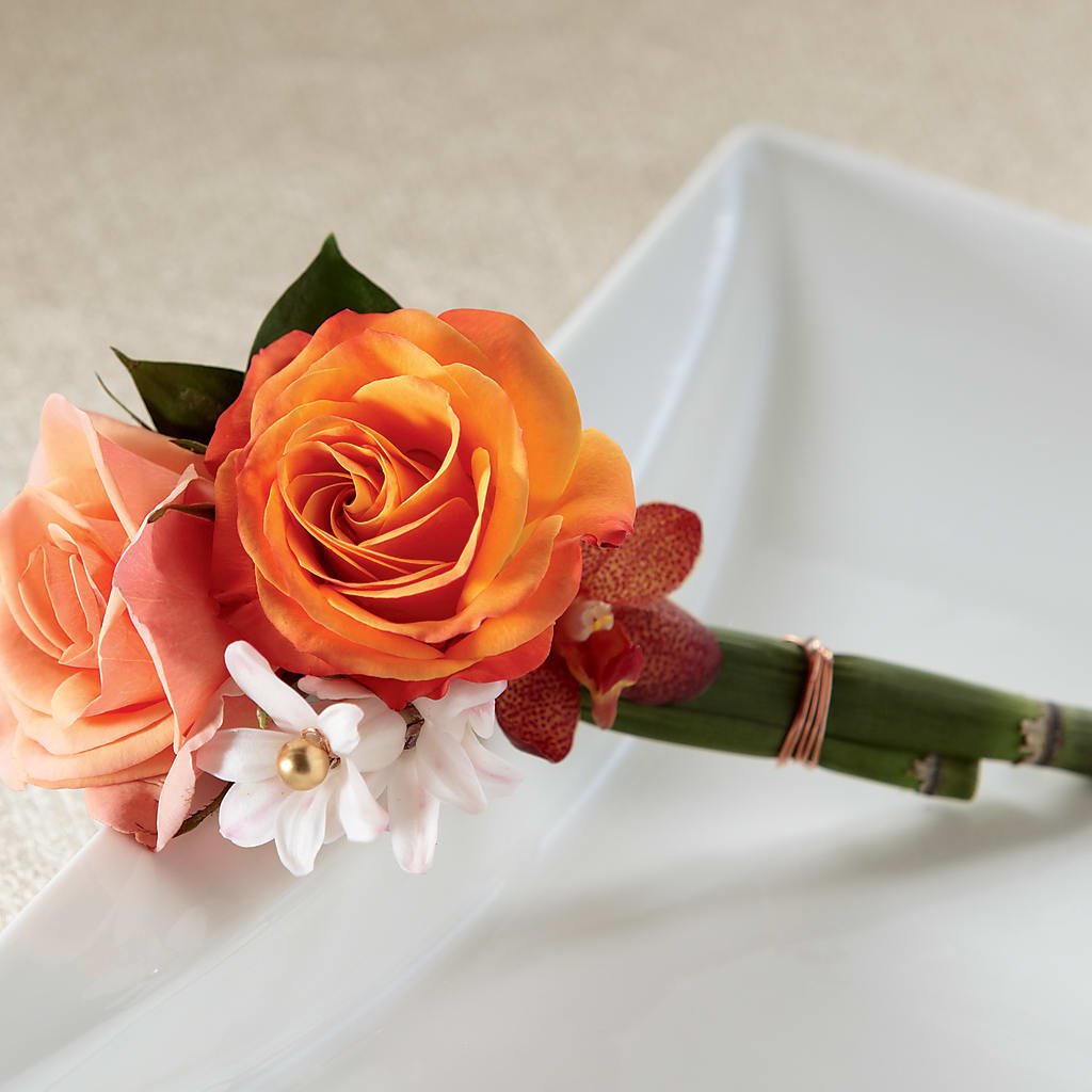Sunset Dream Boutonniere – Love Blossoms, Easton PA
