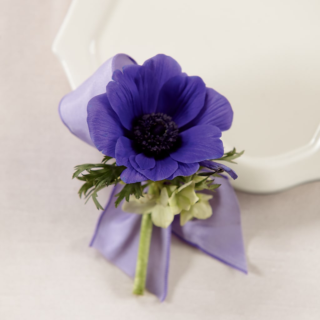 Purple Passion Boutonniere – Love Blossoms, Easton PA
