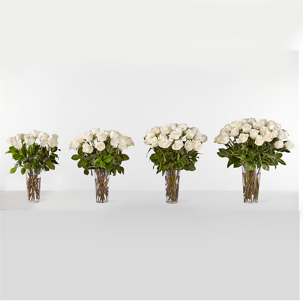 Long Stem White Rose Bouquet –  Love Blossoms, Easton PA