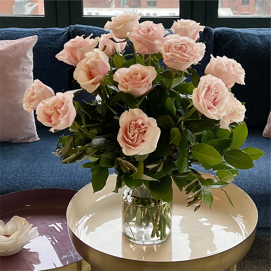 Long Stem Pink Rose Bouquet –  Love Blossoms, Easton PA