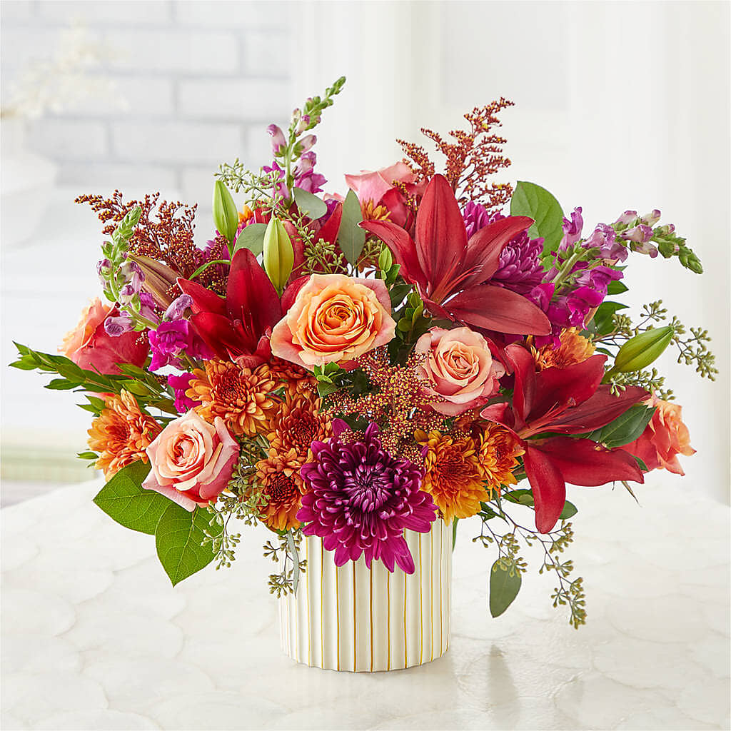 Burgundy Landscape Bouquet –  Love Blossoms, Easton PA