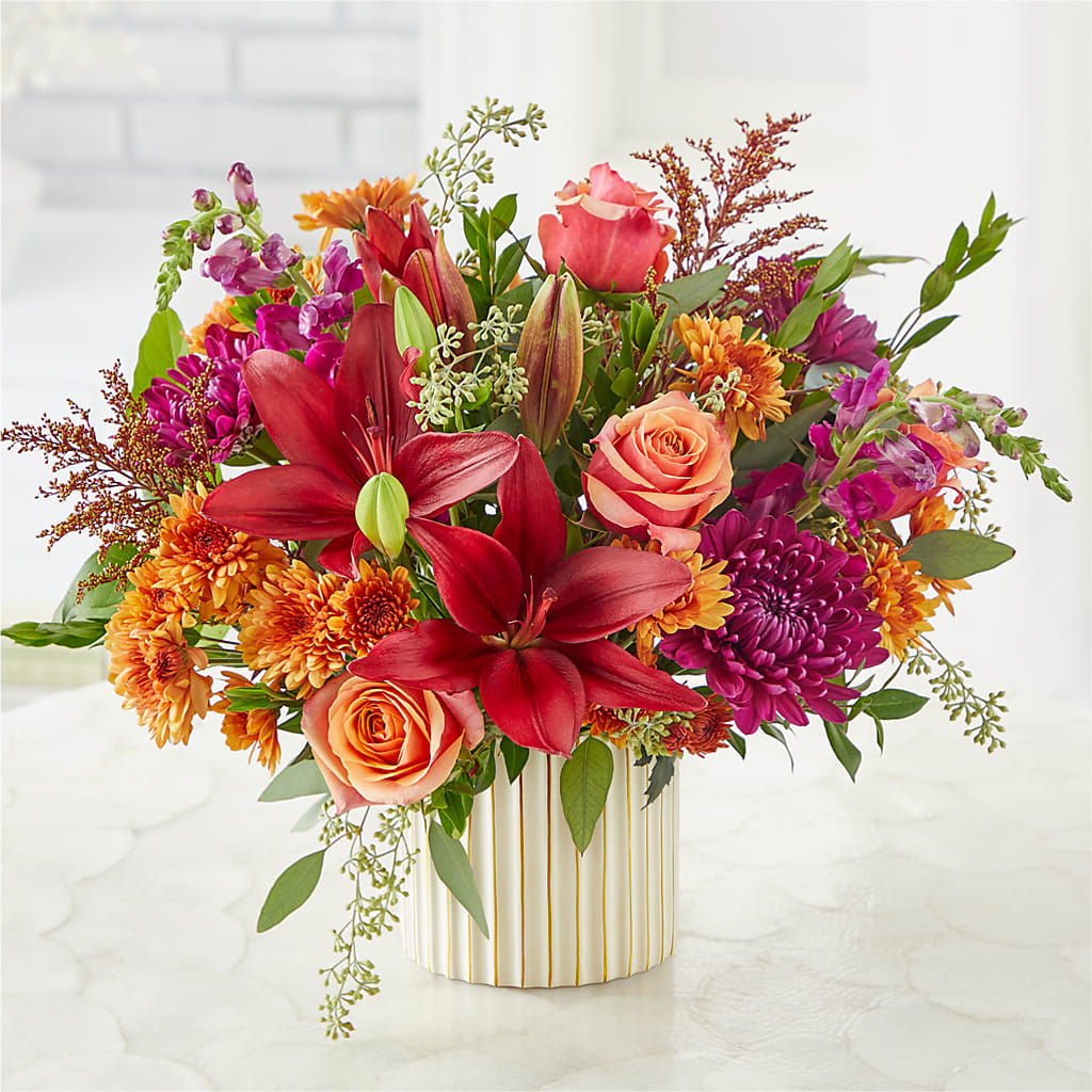 Burgundy Landscape Bouquet –  Love Blossoms, Easton PA