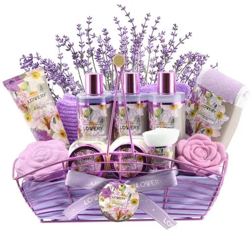 Gifts Sets For Women, Bath and Body Spa Kit, Lavender Lilac
