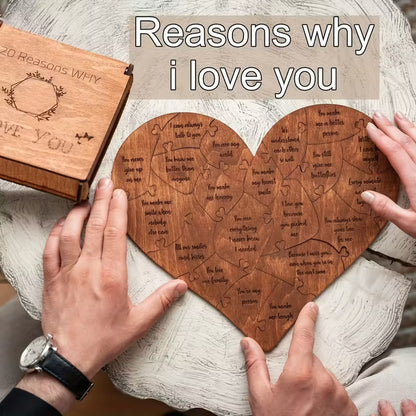 Heart I Love You Puzzle –  Love Blossoms, Easton PA