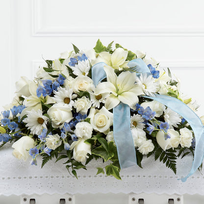 Tender Treasure Casket Spray –  Love Blossoms, Easton PA