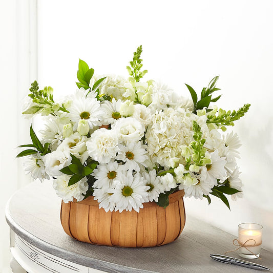 Pure Ivory Basket –  Love Blossoms, Easton PA