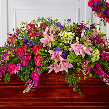 Radiant Tribute Casket Spray –  Love Blossoms, Easton PA