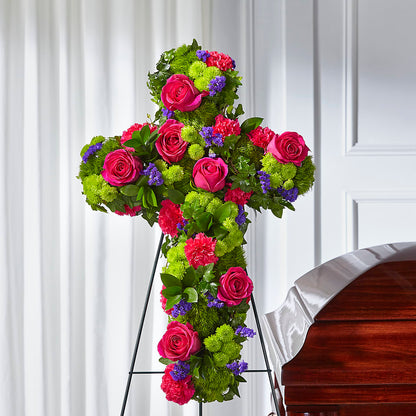 Tribute Rose Floral Cross –  Love Blossoms, Easton PA