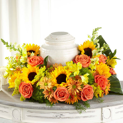 Faithful Sunflower Cremation Adornment –  Love Blossoms, Easton PA