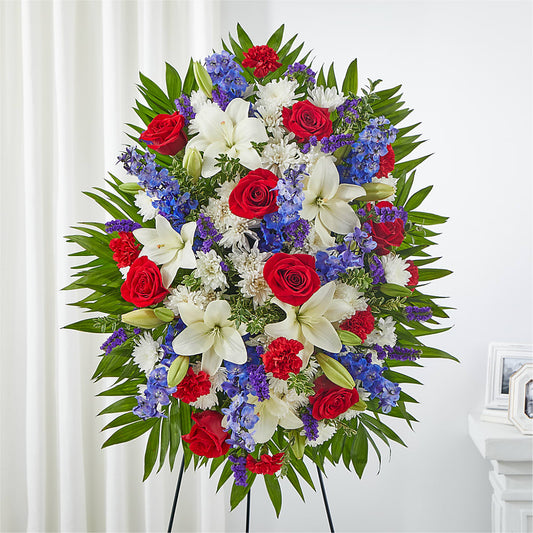 Cherished Service Standing Spray –  Love Blossoms, Easton PA