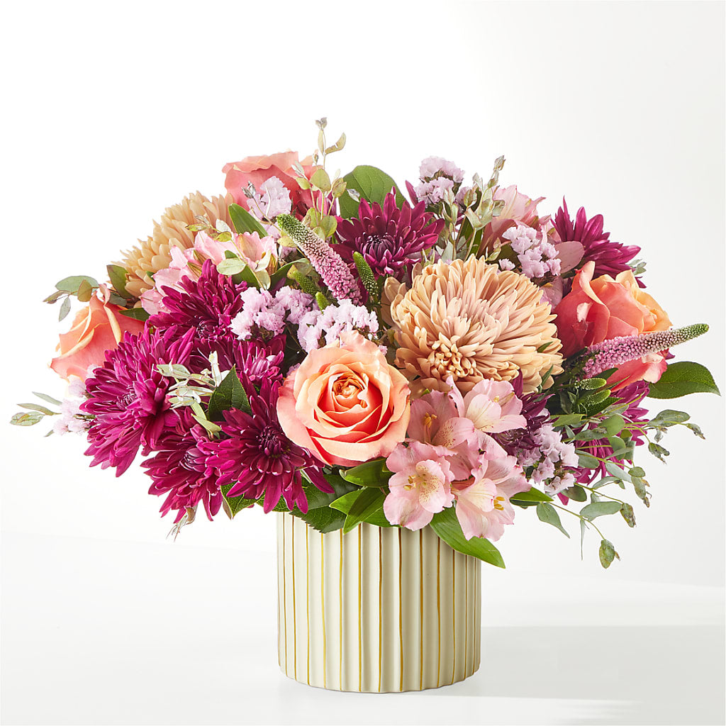 Berry Cobbler Bouquet with Ivory Vase –  Love Blossoms, Easton PA