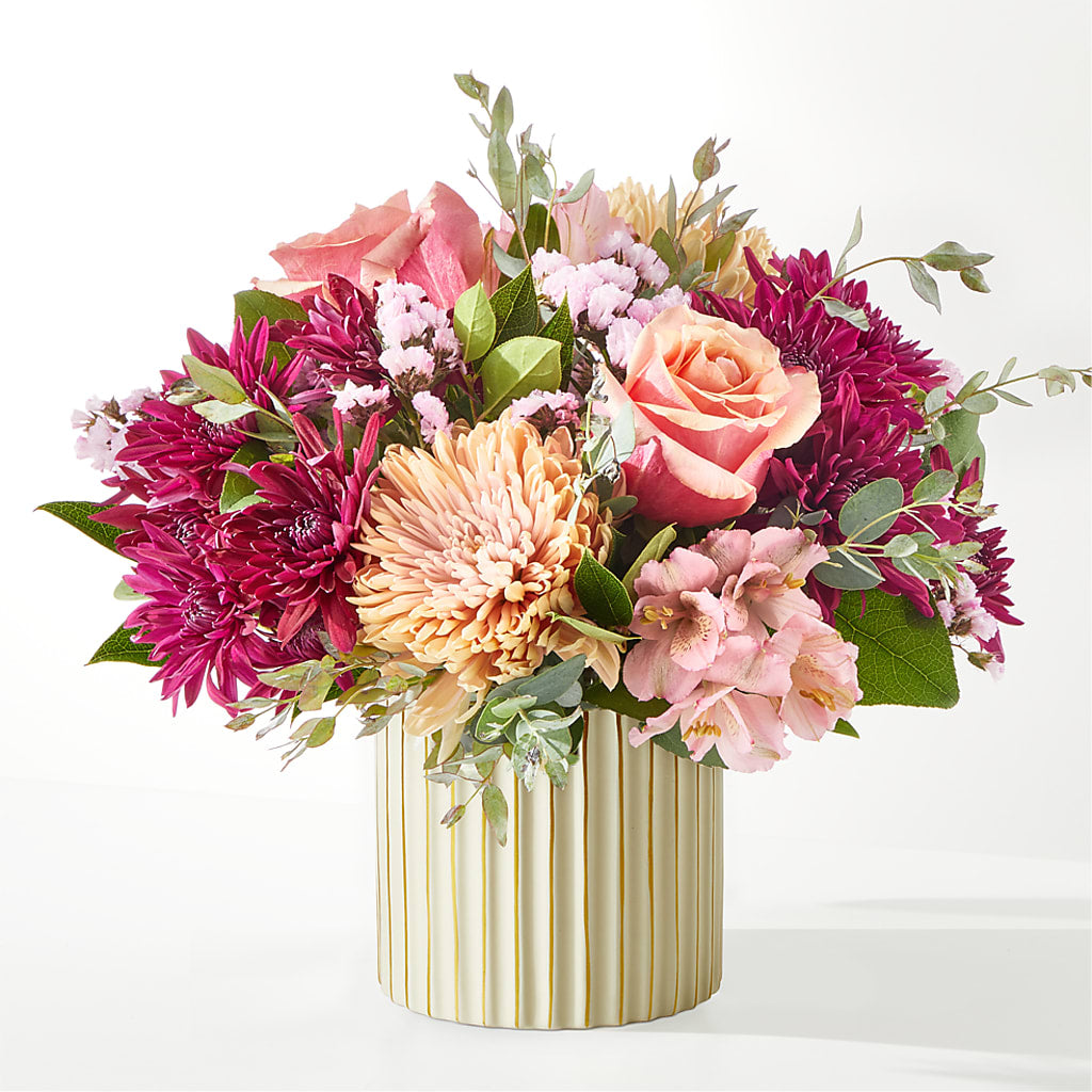 Berry Cobbler Bouquet with Ivory Vase –  Love Blossoms, Easton PA
