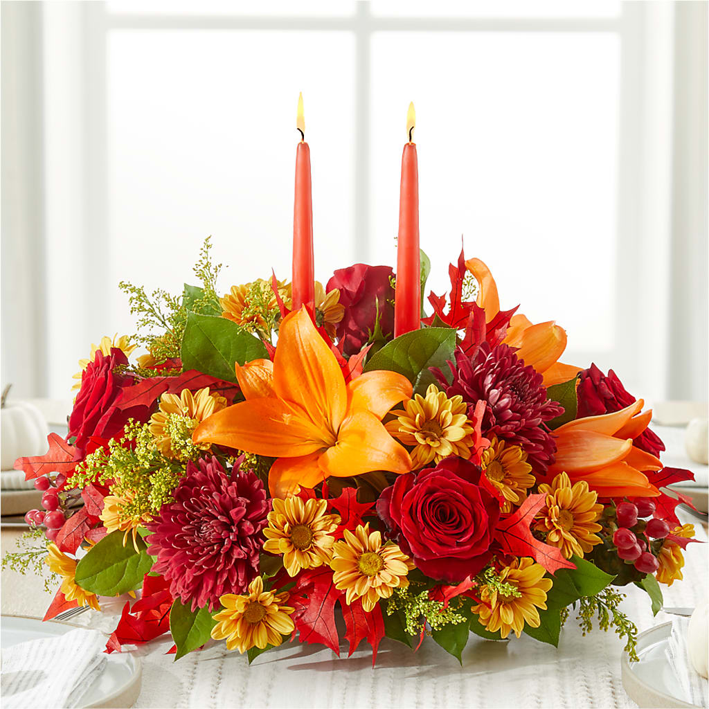 Autumn's Embrace Centerpiece –  Love Blossoms, Easton PA