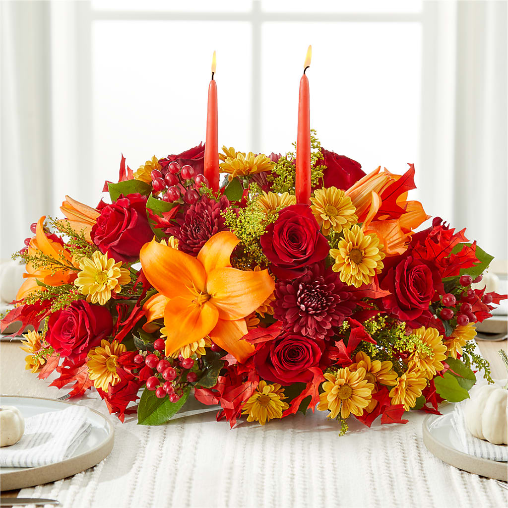 Autumn's Embrace Centerpiece –  Love Blossoms, Easton PA