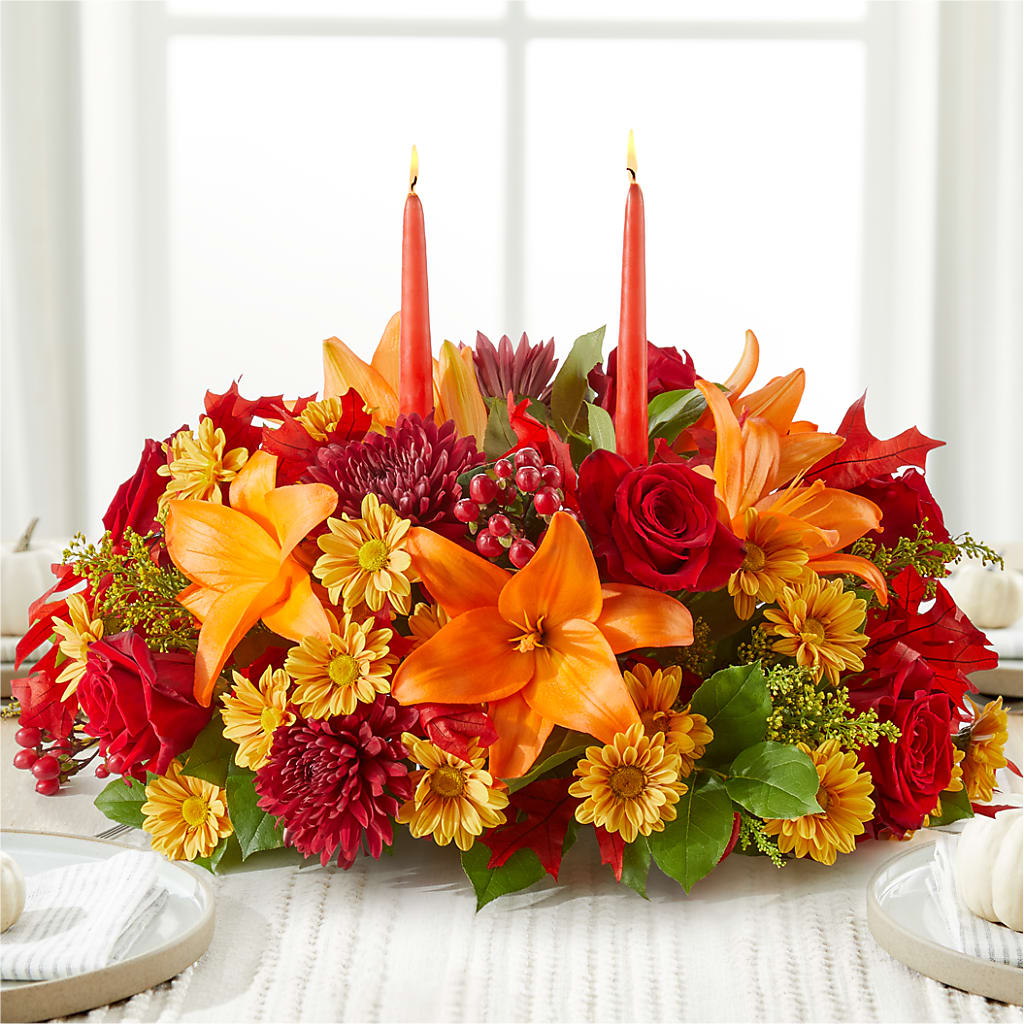 Autumn's Embrace Centerpiece –  Love Blossoms, Easton PA