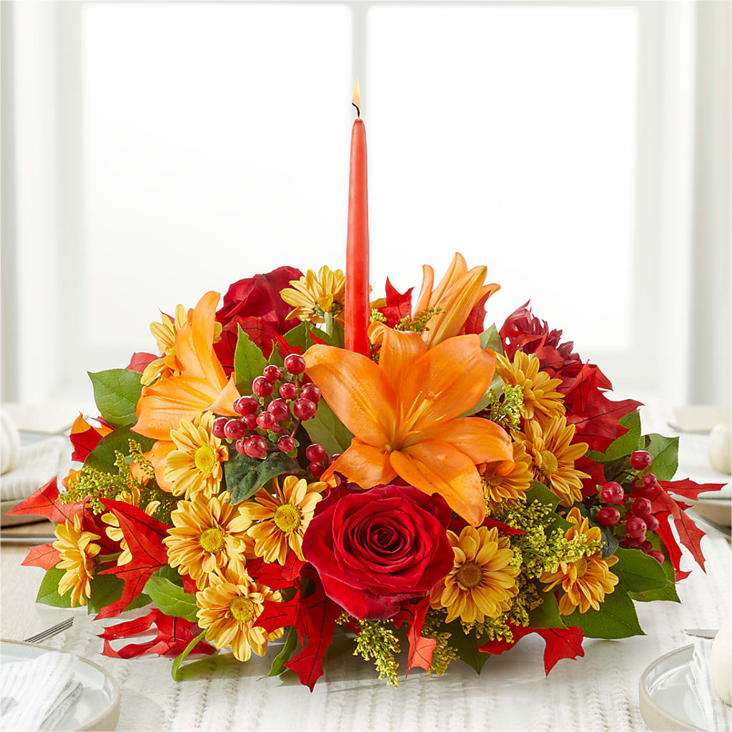 Autumn's Embrace Centerpiece –  Love Blossoms, Easton PA