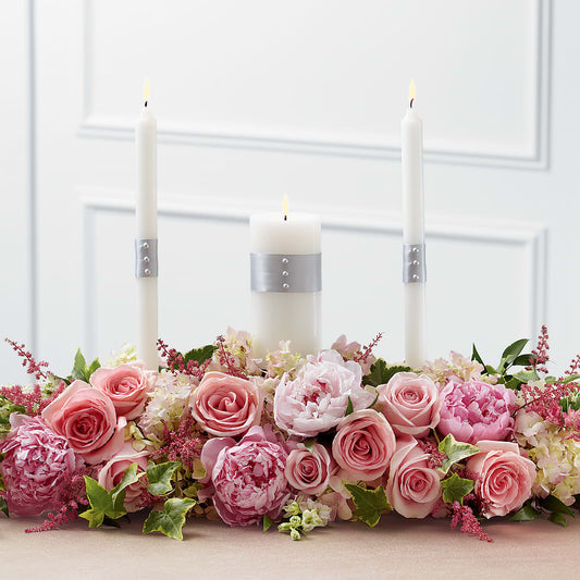 Worldwide Romance Unity Candle Arrangement –  Love Blossoms, Easton PA